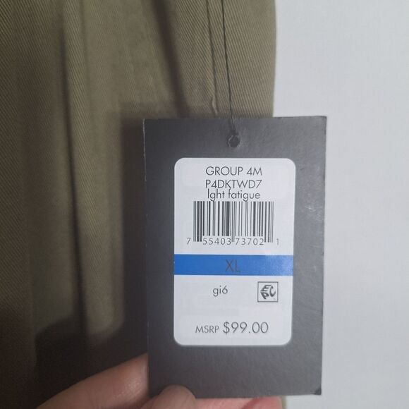 DKNY Womens Cargo Pants Olive Wide Leg Pull On Soft Flowy Relaxed Fit Career XL - Picture 7 of 13